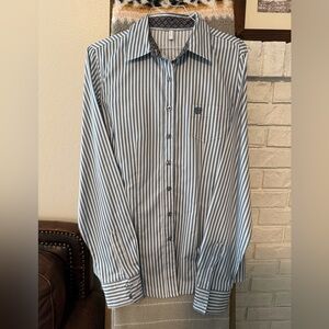Women’s Cinch Blue Striped Shirt